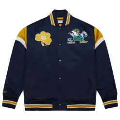 Heavyweight Satin Jacket University Of Notre Dame