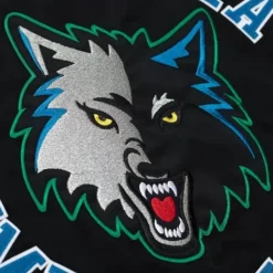 Heavyweight Satin Jacket Minnesota Timberwolves