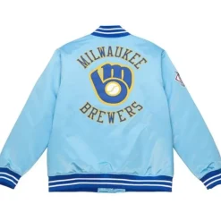 Heavyweight Satin Jacket Milwaukee Brewers