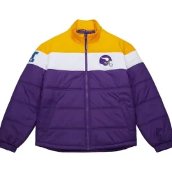 In The Clutch Puffer Jacket Vintage Logo Minnesota Vikings