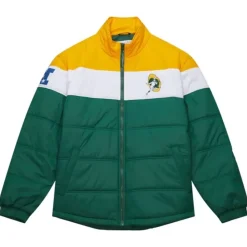 In The Clutch Puffer Jacket Vintage Logo Green Bay Packers