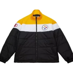 In The Clutch Puffer Jacket Vintage Logo Pittsburgh Steelers
