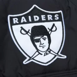 In The Clutch Puffer Vest Vintage Logo Oakland Raiders