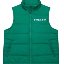 In The Clutch Puffer Vest Vintage Logo Philadelphia Eagles
