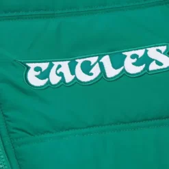 In The Clutch Puffer Vest Vintage Logo Philadelphia Eagles