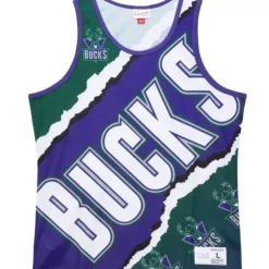 Jumbotron 2.0 Sublimated Tank Milwaukee Bucks