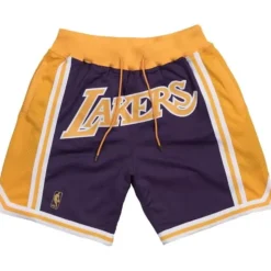Just Don Shorts Los Angeles Lakers Road 1996