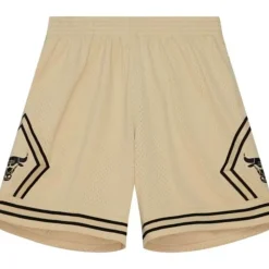 Khaki Black Swingman Chicago Bulls 1997-98 Shorts