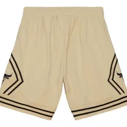Khaki Black Swingman Chicago Bulls 1997-98 Shorts