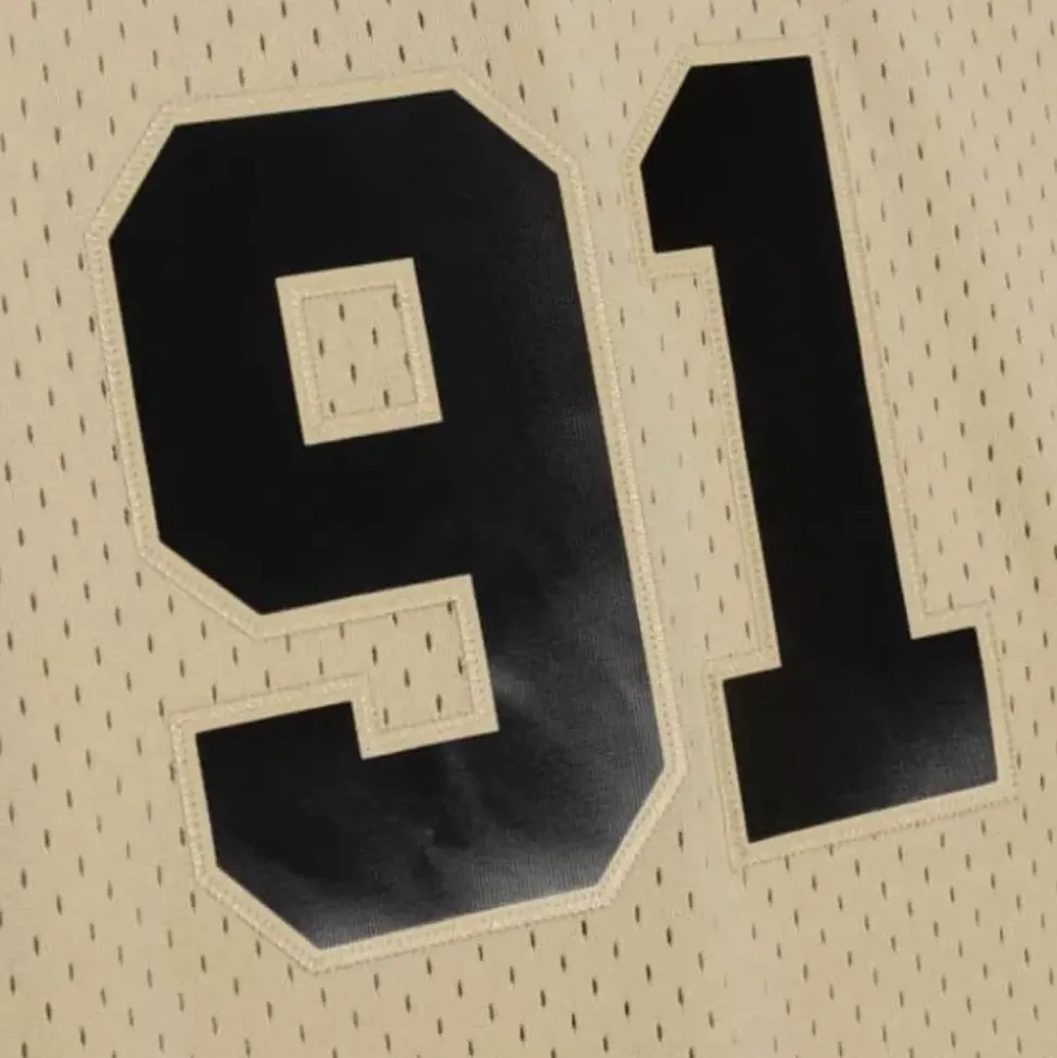 Khaki Black Swingman Dennis Rodman Chicago Bulls 1997-98 Jersey