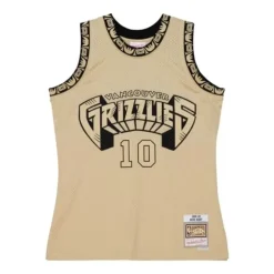 Khaki Black Swingman Mike Bibby Vancouver Grizzlies 1998-99 Jersey