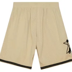 Khaki Black Swingman Philadelphia 76Ers 2000-01 Shorts