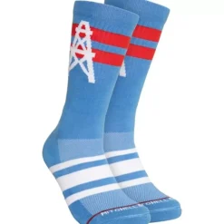 Lateral Crew Socks Houston Oilers