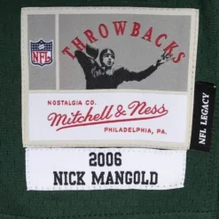 Legacy Nick Mangold New York Jets 2006 Jersey