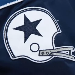 Lightweight Satin Bomber Vintage Logo Dallas Cowboys