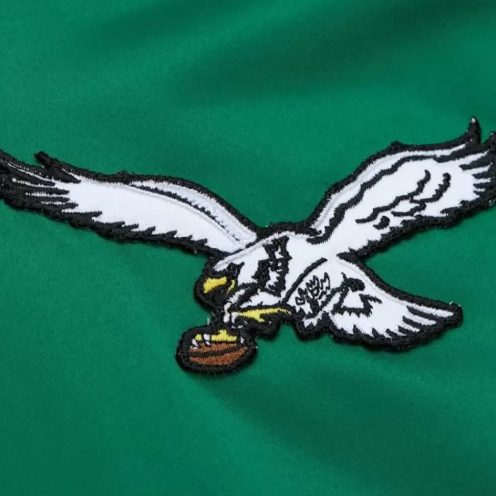Lightweight Satin Bomber Vintage Logo Philadelphia Eagles