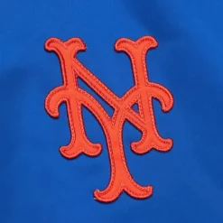 Lightweight Satin Bomber Vintage Logo New York Mets