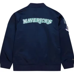 Lightweight Satin Bomber Vintage Logo Dallas Mavericks
