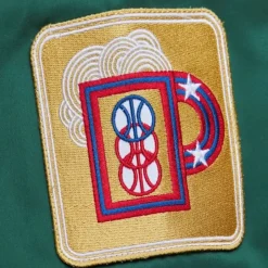 Lightweight Satin Bomber Vintage Logo Milwaukee Bucks