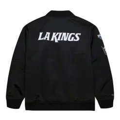 Lightweight Satin Bomber Current Logo Los Angeles Kings