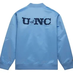 Lightweight Satin Bomber Vintage Logo University Of North Carolina