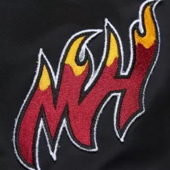 Lightweight Satin Bomber Vintage Logo Miami Heat