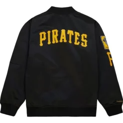 Lightweight Satin Bomber Vintage Logo Pittsburgh Pirates