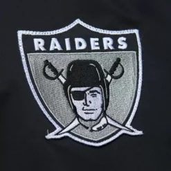 Lightweight Satin Bomber Vintage Logo Oakland Raiders