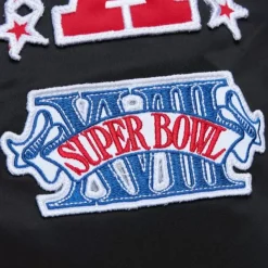 Lightweight Satin Bomber Vintage Logo Oakland Raiders