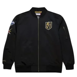 Lightweight Satin Bomber Current Logo Vegas Golden Knights