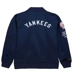 Lightweight Satin Bomber Vintage Logo New York Yankees