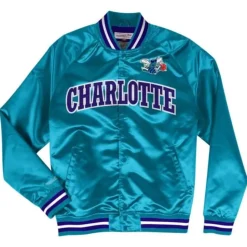Lightweight Satin Jacket Charlotte Hornets