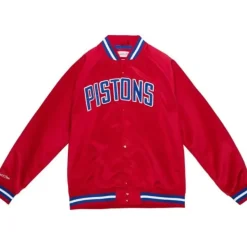 Lightweight Satin Jacket Detroit Pistons