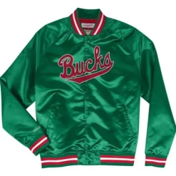 Lightweight Satin Jacket Milwaukee Bucks