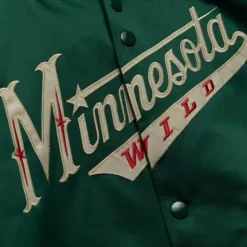 Lightweight Satin Jacket Minnesota Wild