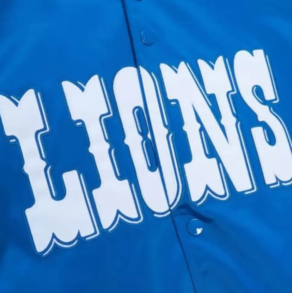 Lightweight Satin Jacket Detroit Lions
