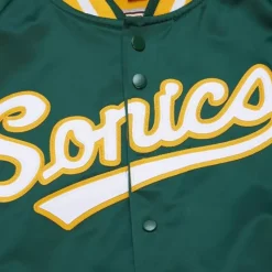 Lightweight Satin Jacket Seattle Supersonics