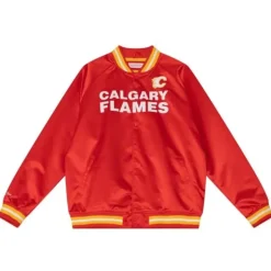 Lightweight Satin Jacket Calgary Flames