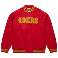 Lightweight Satin Jacket San Francisco 49Ers