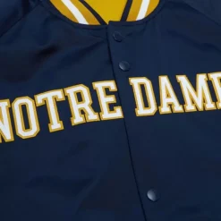 Lightweight Satin Jacket Current Logo University Of Notre Dame