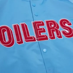 Lightweight Satin Jacket Houston Oilers