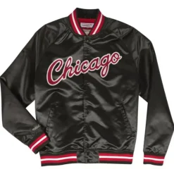 Lightweight Satin Jacket Chicago Bulls