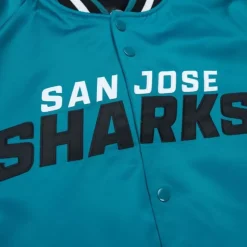 Lightweight Satin Jacket Current Logo San Jose Sharks