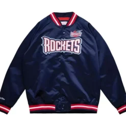 Lightweight Satin Jacket Houston Rockets
