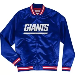 Lightweight Satin Jacket New York Giants