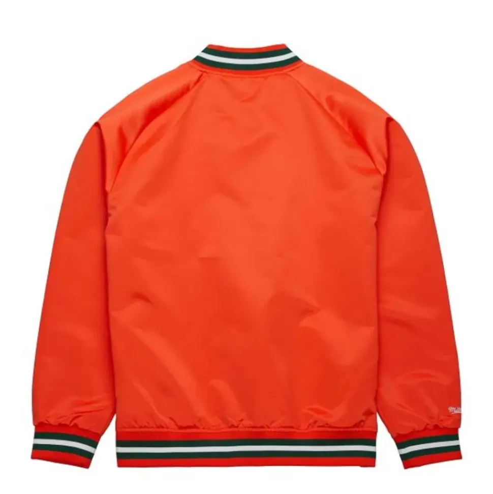 Lightweight Satin Jacket University Of Miami