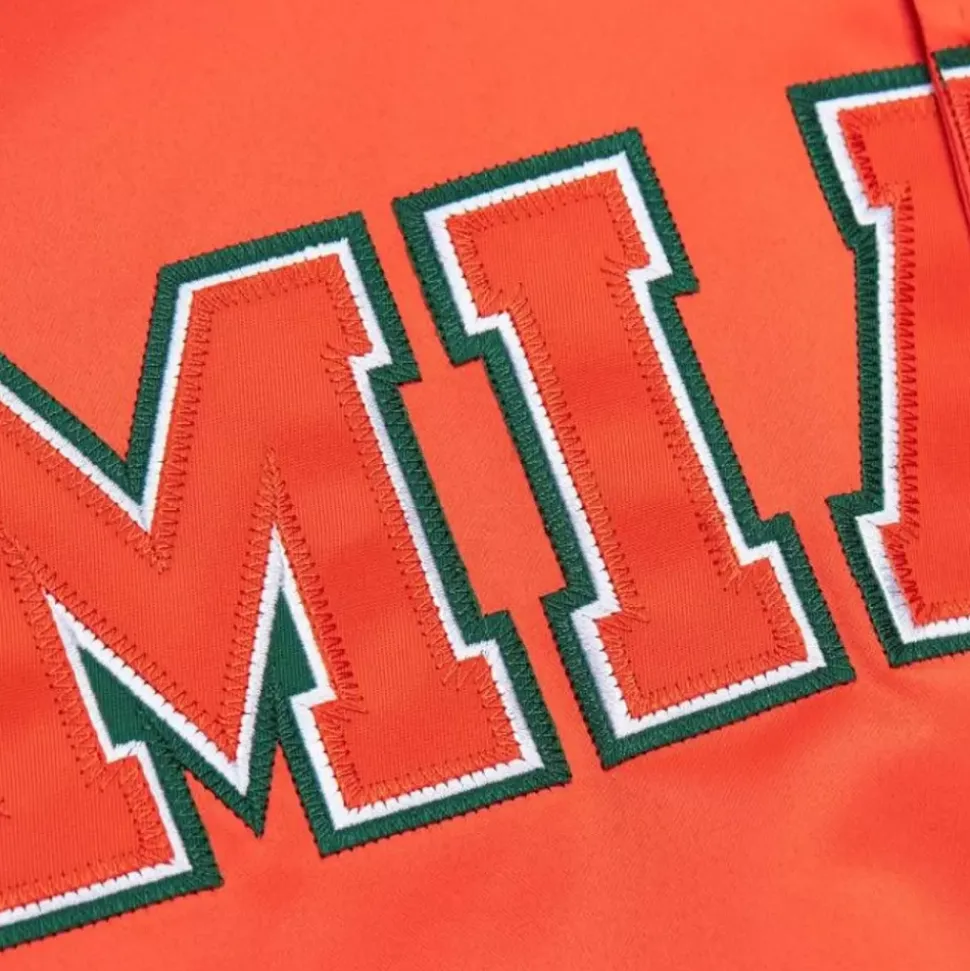 Lightweight Satin Jacket University Of Miami