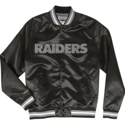 Lightweight Satin Jacket Oakland Raiders