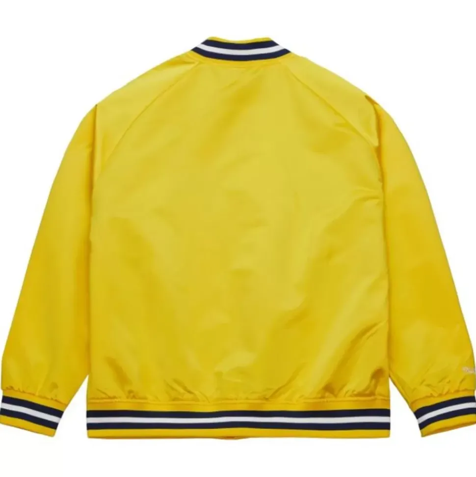 Lightweight Satin Jacket University Of Michigan