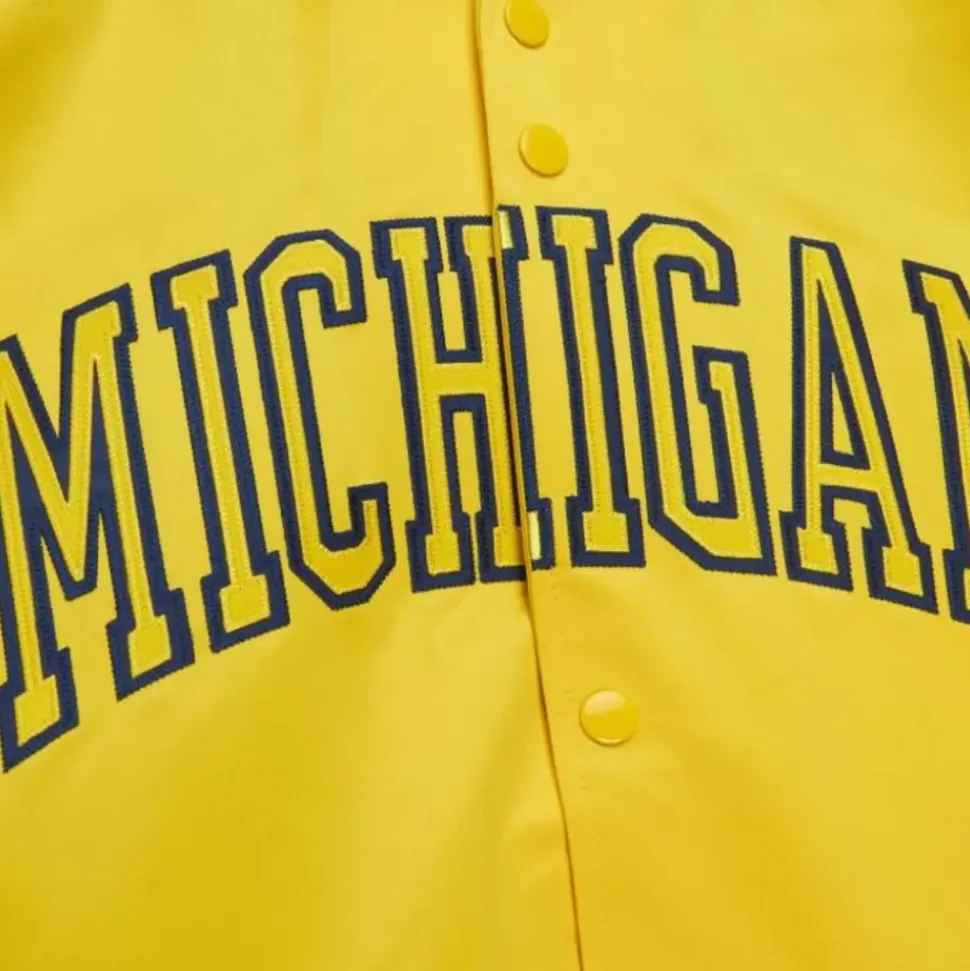 Lightweight Satin Jacket University Of Michigan